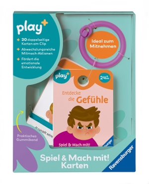 Play+ Spiel & Mach mit! Karten: Entdecke die Gefühle - ab 2 Jahre. Ravensburger Spieleverlag, 2025.
