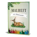 Malheft mit Bibelversen