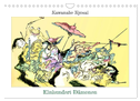 Kawanabe Kyosai: Einhundert Dämonen (Wandkalender 2024 DIN A4 quer), CALVENDO Monatskalender