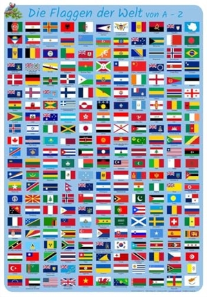 Momm, Helga. Die Flaggen der Welt von A-Z - Lernposter DINA3. F&M Verlag UG, 2026.