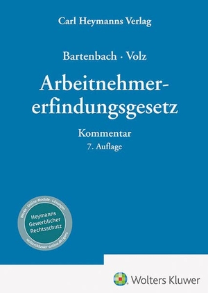 Bartenbach, Kurt / Franz-Eugen Volz. Arbeitnehmererfindungsgesetz. Heymanns Verlag GmbH, 2023.