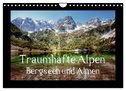 Traumhafte Alpen - Bergseen und Almen (Wandkalender 2025 DIN A4 quer), CALVENDO Monatskalender