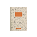 matabooks - A5 Notizheft aus Graspapier - Maya Farbe: Carrot
