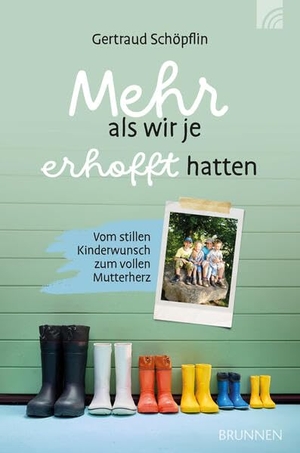 Schöpflin, Gertraud. Mehr als wir je erhofft hatten - Vom stillen Kinderwunsch zum vollen Mutterherz: einfühlsamer Erfahrungsbericht über das sensible Thema Kinderlosigkeit - unerfüllter Kinderwunsch, Pflegekinder & Adoption. Brunnen-Verlag GmbH, 2026.