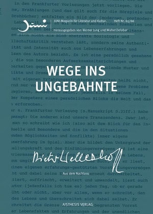 Wellershoff, Dieter. Wege ins Ungebahnte - Dieter Wellershoff. Aus dem Nachlass. Aisthesis Verlag, 2026.