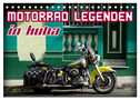 Motorrad Legenden in Kuba (Tischkalender 2024 DIN A5 quer), CALVENDO Monatskalender
