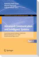 Advanced Communication and Intelligent Systems