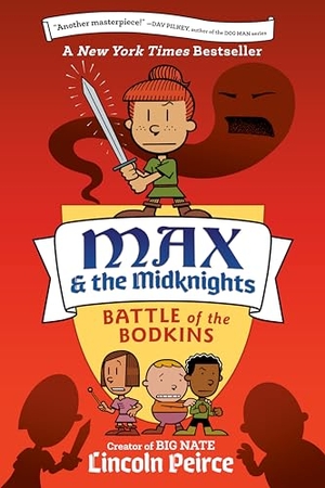 Peirce, Lincoln. Max and the Midknights: Battle of the Bodkins. Random House Children's Books, 2024.