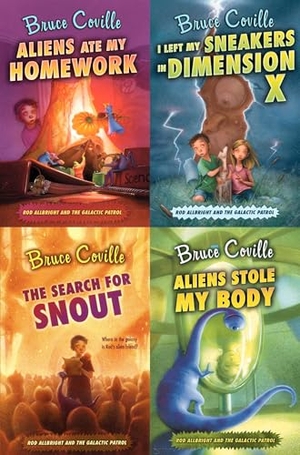 Coville, Bruce. Aliens Ate My Homework Collected Set - Aliens Ate My Homework; I Left My Sneakers in Dimension X; The Search for Snout; Aliens Stole My Body. Aladdin Paperbacks, 2018.