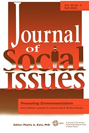 Zelezny / Schultz W. Promoting Environmentalism V56 No 3. John Wiley & Sons, 2004.