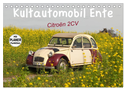 Kultautomobil Ente Citroën 2CV (Tischkalender 2024 DIN A5 quer), CALVENDO Monatskalender