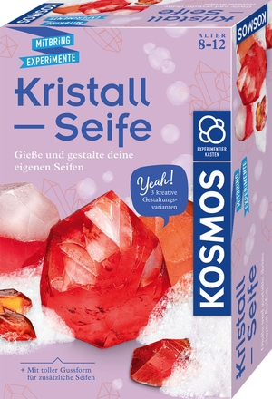 Kristall-Seife  gieße und gestalte deine eigenen Seifen - Experimentierkasten. Franckh-Kosmos, 2020.