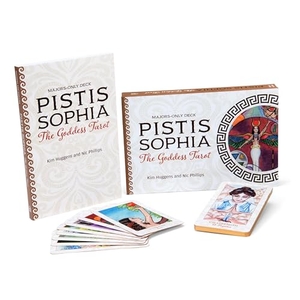 Huggens, Kim / Nic Phillips. Pistis Sophia - The Goddess Tarot (Tarot Kit Box Set with 22 Cards and Guide Book). Schiffer Publishing, 2020.