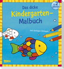 Das dicke Kindergarten-Malbuch: Mit farbigen Vorlagen und lustiger Fehlersuche