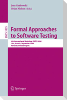 Formal Approaches to Software Testing