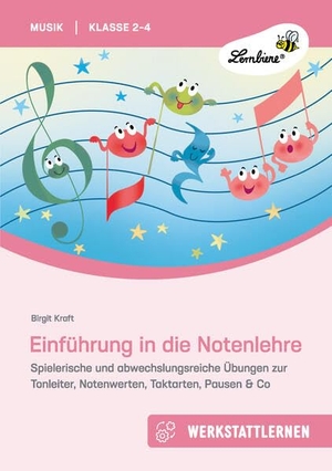 Kraft, Birgit. Einführung in die Notenlehre - Spielerische und abwechslungsreiche Übungen zur Tonleiter, Notenwerten, Taktarten, Pausen & Co (2. bis 4. Klasse). Lernbiene Verlag i.d. AAP, 2026.