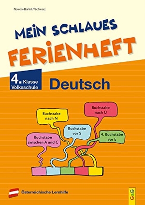 Nowak-Bartel, Irma / Elfriede Schwarz. Mein schlaues Ferienheft Deutsch - 4. Klasse Volksschule. G&G Verlagsges., 2022.