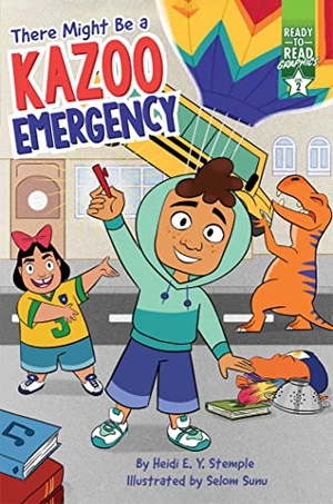 Stemple, Heidi E Y. There Might Be a Kazoo Emergency - Ready-To-Read Graphics Level 2. Simon Spotlight, 2023.