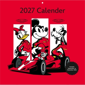 Neumann Verlage GmbH & Co KG (Hrsg.). MICKEY & MINNIE MOUSE 2027 - Wandkalender 30x30 cm (30x60 cm geöffnet) mit Notizkalendarium und Disney-Klassikern. Pyramid Lizenzen, 2026.