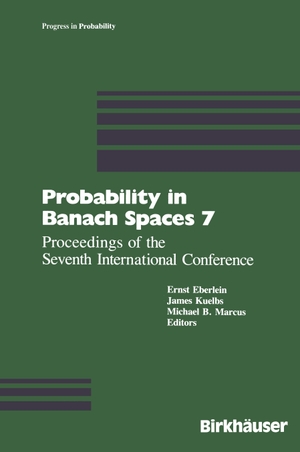 Eberlein / Marcus et al. Probability in Banach Spaces 7 - Proceedings of the Seventh International Conference. Birkhäuser Boston, 2012.