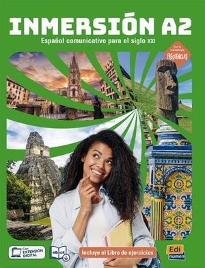 Edinumen, Editorial (Hrsg.). Inmersión A2.  Libro del estudiante + Libro de ejercicios + Code - Español communicativo para el siglo XXI.Con la metodología Frecuencias / Libro del estudiante + Libro de ejercicios + Code. Hueber Verlag GmbH, 2026.