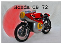 Honda CB 72 (Wandkalender 2024 DIN A2 quer), CALVENDO Monatskalender