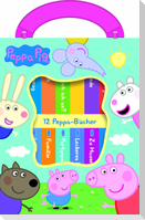 Peppa Pig - Meine erste Bibliothek - Bücherbox mit 12 Pappbilderbüchern - Peppa Wutz