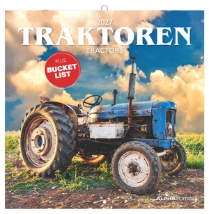 Neumann Verlage GmbH & Co KG (Hrsg.). Traktoren 2027 - Wandkalender 30x30 cm (30x60 cm geöffnet) mit Notizkalendarium, 12 Traktoren-Motiven und Bucket-List. Neumann Verlage GmbH & Co, 2026.