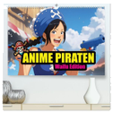 Anime Piraten - Waifu Edition (hochwertiger Premium Wandkalender 2025 DIN A2 quer), Kunstdruck in Hochglanz