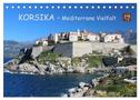 Korsika - Mediterrane Vielfalt (Tischkalender 2024 DIN A5 quer), CALVENDO Monatskalender