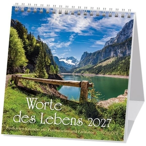 Worte des Lebens 2027 - Postkarten-Kalender mit Farbfotos und Psalmworten. Kawohl Verlag GmbH, 2026.