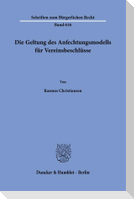 Die Geltung des Anfechtungsmodells für Vereinsbeschlüsse