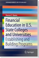 Financial Education in U.S. State Colleges and Universities