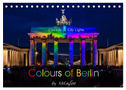 Colours of Berlin (Tischkalender 2024 DIN A5 quer), CALVENDO Monatskalender