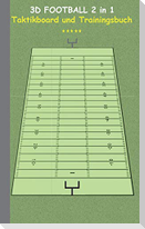 3D Football 2 in 1 Taktikboard und Trainingsbuch