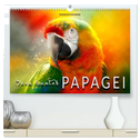 Mein bunter Papagei (hochwertiger Premium Wandkalender 2025 DIN A2 quer), Kunstdruck in Hochglanz