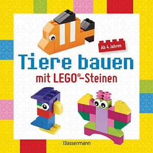 Gregory, Donna (Hrsg.). Tiere bauen mit LEGO®-Steinen für Kinder ab 4 Jahren - 24 leichte Projekte mit wenigen Steinen. Giraffen, Löwen, Elefanten, Katzen, Pinguine u.v.m  -  -. Bassermann, Edition, 2023.