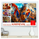 Karneval - schöne Momente weltweit (hochwertiger Premium Wandkalender 2025 DIN A2 quer), Kunstdruck in Hochglanz