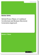 Hybrid Power Plants. A Combined Geothermal and Biomass Electricity Generation Approach