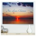 Am schönen Chiemsee (hochwertiger Premium Wandkalender 2024 DIN A2 quer), Kunstdruck in Hochglanz