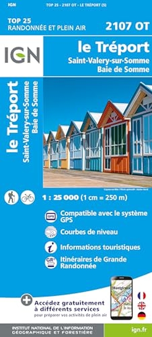 2107OT Le Tréport St.-Valery-sur-Somme - 1:25000. IGN Frankreich, 2024.