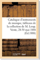 Catalogue d'instruments de musique, rares et curieux des XVIIe, XVIIIe et XIXe siècles, tableaux