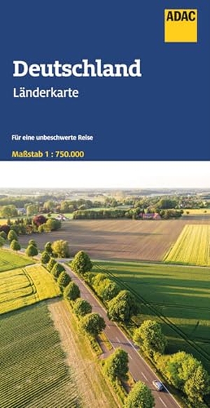 ADAC Länderkarte Deutschland 1:750.000 - Straßenkarte und Autokarte. ADAC, 2023.