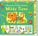 Allererstes Puzzle & Buch: Wilde Tiere