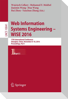 Web Information Systems Engineering ¿ WISE 2016