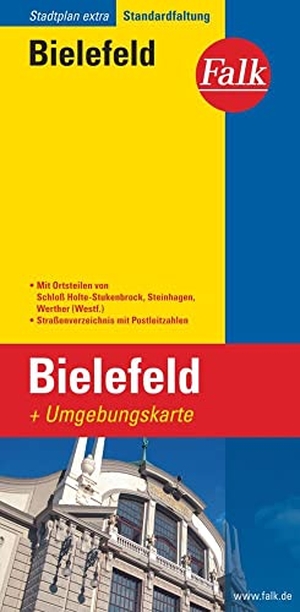 Falk Stadtplan Extra Bielefeld 1:20 000 - mit Ortsteilen von Schloß Holte-Stukenbrock, Steinhagen, Werther (Westfalen). Falk-Verlag, 2018.