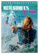 Kitesurfen - Fun pur (Tischkalender 2024 DIN A5 hoch), CALVENDO Monatskalender