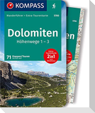 KOMPASS Wanderführer Dolomiten Höhenweg 1 bis 3, 71 Touren