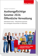 Aushangpflichtige Gesetze 2026 Öffentliche Verwaltung