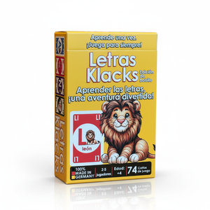Hardt, Arne / Pia Hardt. Letras Klacks Pocket - Kartenspiel zum spielerischen Entdecken des spanischen Alphabets | 2-5 Spieler | ab 4 Jahren. Alster- und ElbHarmonie, 2026.